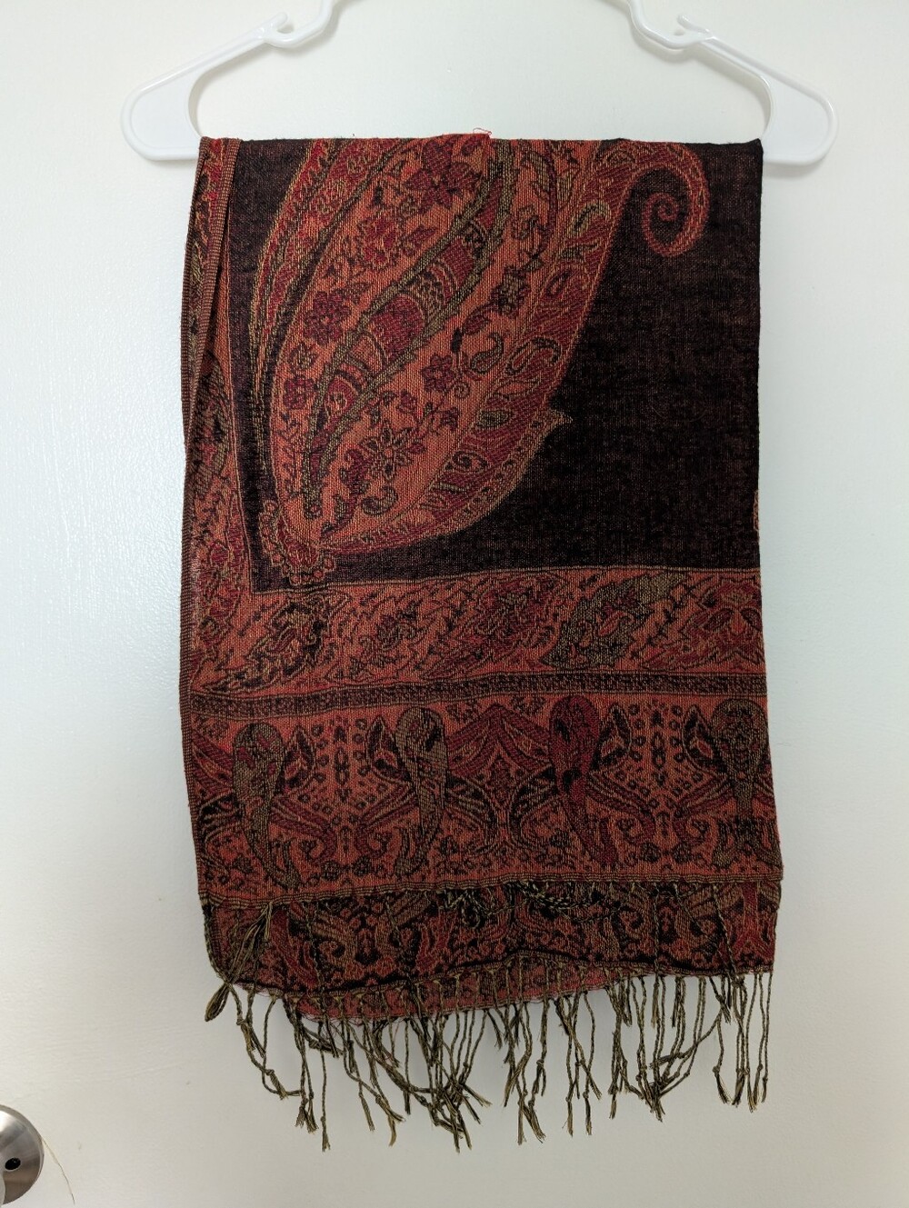 Autumnal Paisley Pashmina